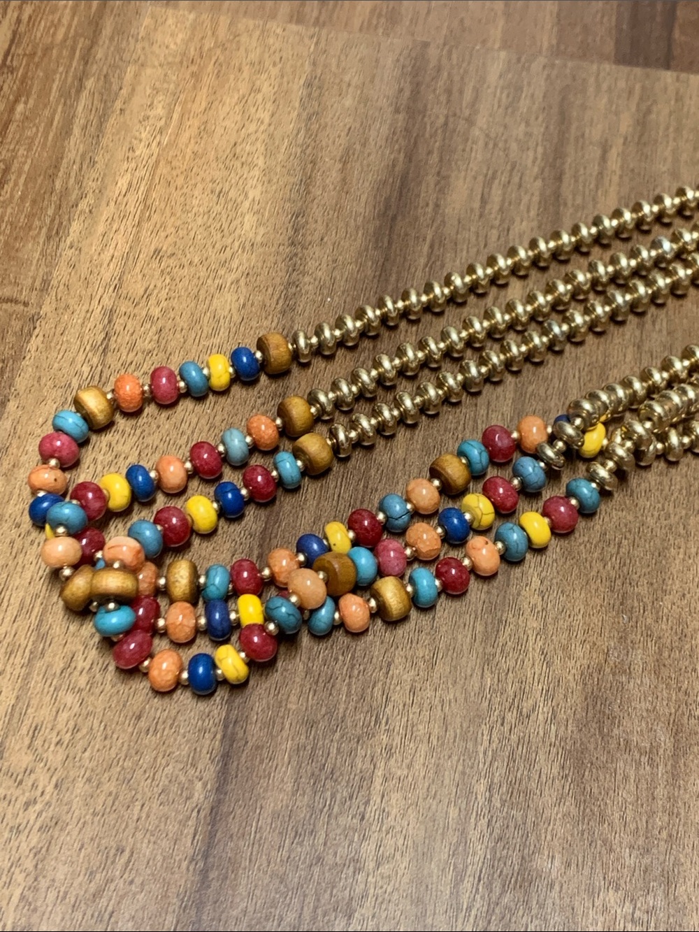 Multi-Beaded Necklace NWOT - Picture 2 of 6